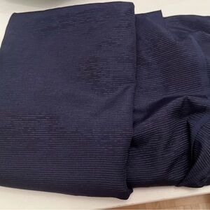 Vintage shiny dark blue suiting fabric